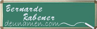 Bernarde Rabener Visitenkarte